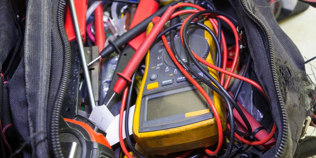 Electronics technician tool kit